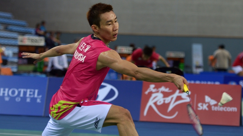 Malaysia's Lee Chong Wei in action at the 2014 Asian Games