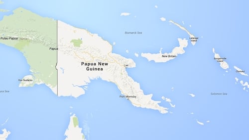 Two earthquakes have struck off Papua Guinea in two days (Pic: Google Maps)