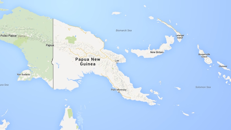 Two earthquakes have struck off Papua Guinea in two days (Pic: Google Maps)