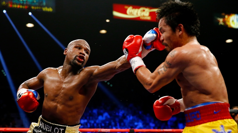 Mayweather beat Pacquiao by unanimous decision in May 2015