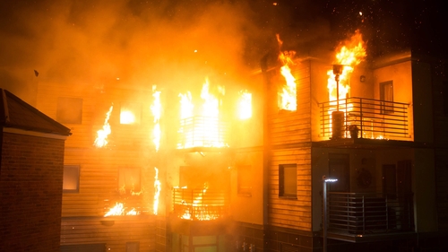 Victoria Court goes up in flames on Corrie