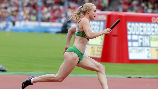 Ireland's Amy Foster was content with the performance after the 200m relay