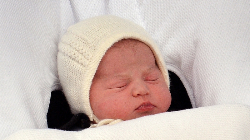 The baby was born on Saturday at 8.34am, weighing 8lbs 3oz