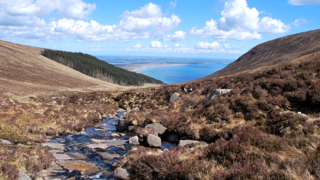 Dundrum Bay from the Glen River Valley in the Mournes (Pic: William Carville)