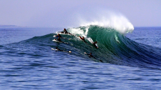 Surfing off the Cliffs of Moher (Pic: Bartley Fannin)