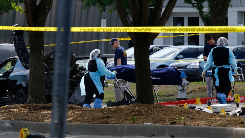 Two gunmen were shot dead by police when they attempted to storm an exhibition in Texas