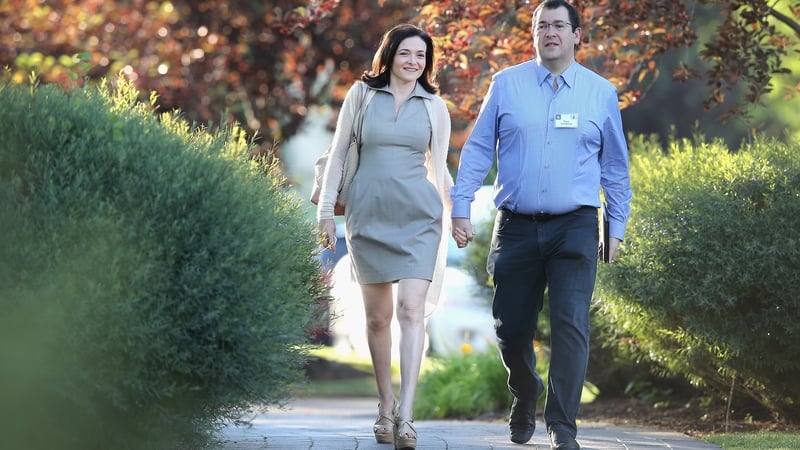 The late David Goldberg with his wife Facebook's Sheryl Sandberg