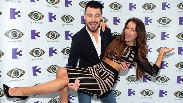 Rylan Clark and Irish model Hazel O'Sullivan at the launch of Big Brother in Dublin today