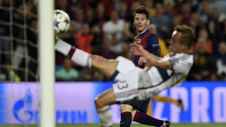 Two goals from Messi and late strike from Neymar means that Bayern face a massive challenge in next week's return leg