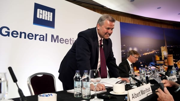 CRH CEO Albert Manifold said the share buyback programme demonstrates management's confidence in the outlook for the business