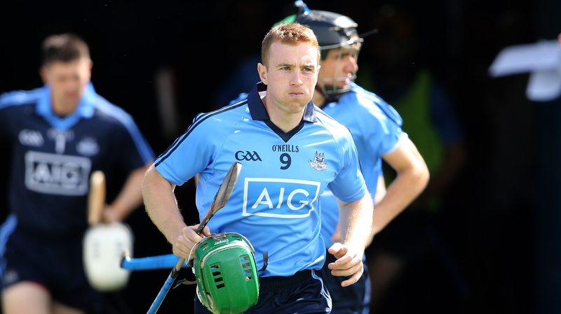 Johnny McCaffrey leads Dublin out in last year's All-Ireland quarter-final against Tipperary