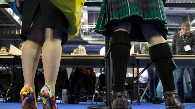 Votes are counted in Glasgow