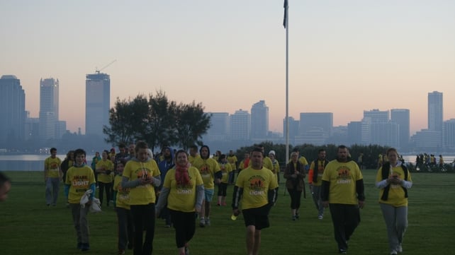 People take part in Perth, Australia
