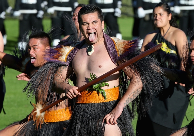 Maori greeting at Government House in New Zealand
