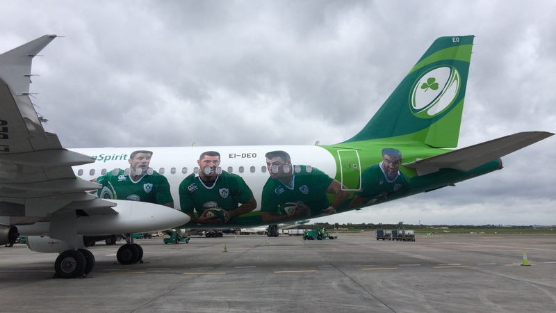 The Airbus A320 was painted specially to promote the new partnership