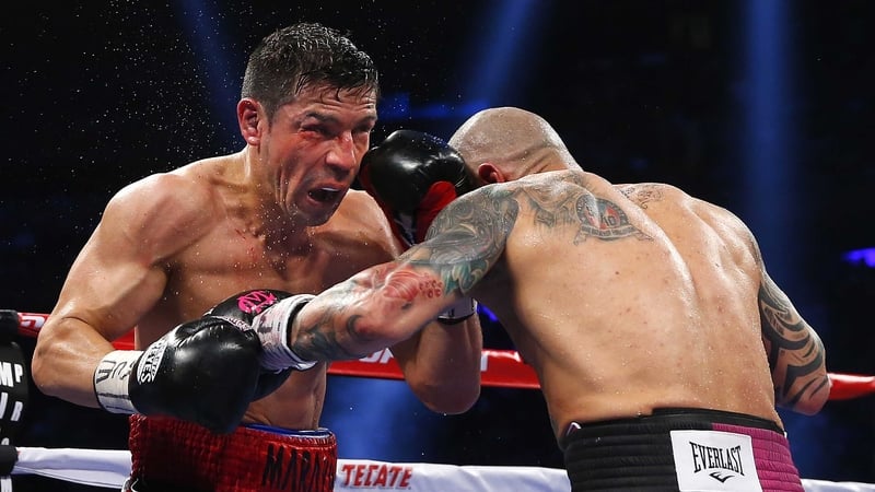 Sergio Martinez (left) in action against Miguel Cotto