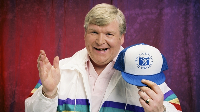 Davis in a publicity shot for the 1992 RTÉ People in Need Telethon taken in April 1992