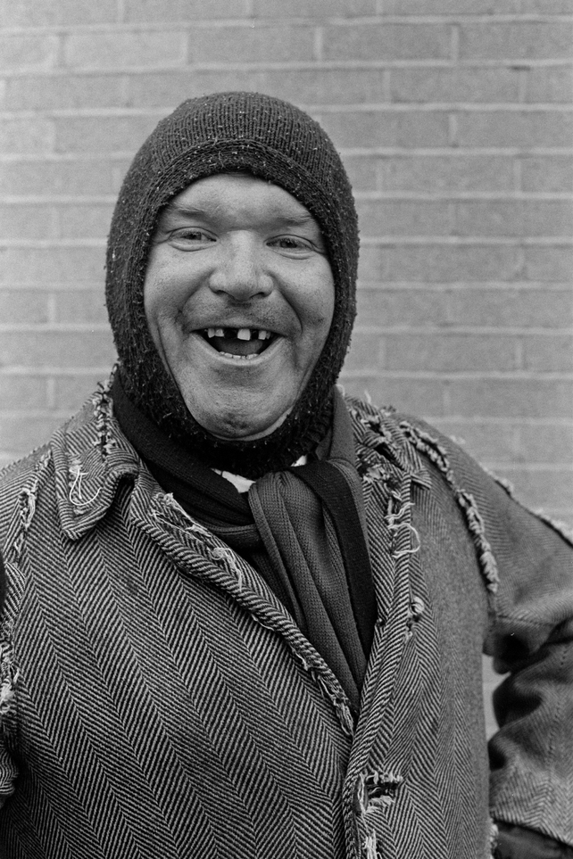 Davis dressed as a tramp in November 1989