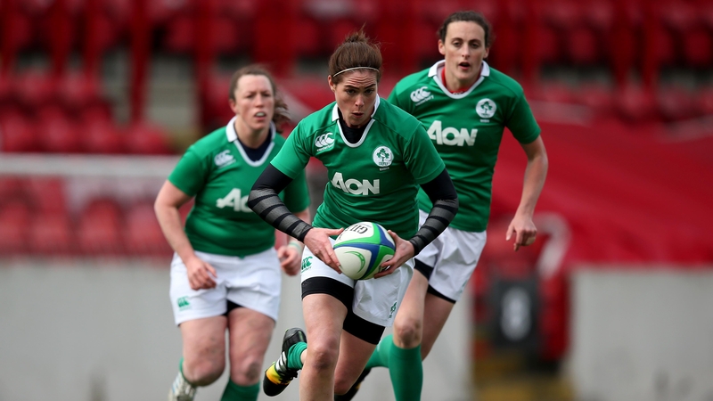 Ireland's Nora Stapleton in action during this season's Six Nations Championship