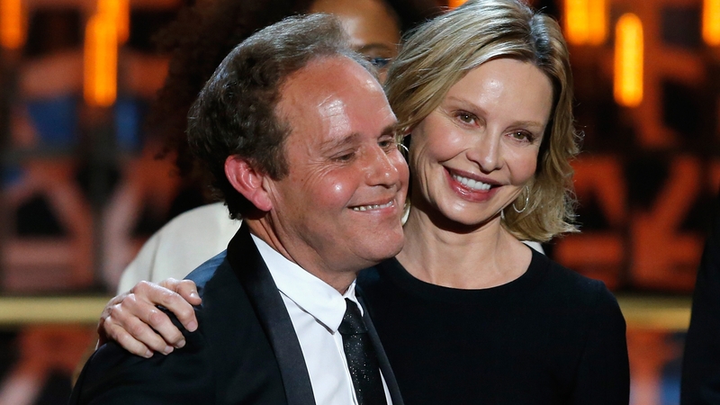 Peter MacNicol with his former Ally McBeal co-star Calista Flockhart