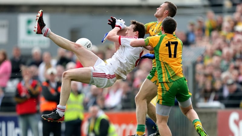 Action from the 2013 Ulster Championship meeting between Donegal and Tyrone