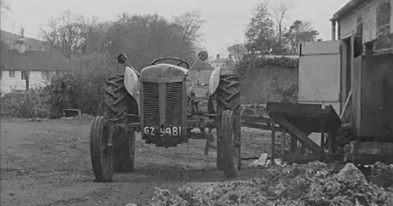 Tractor at the Garvagh School Co-op