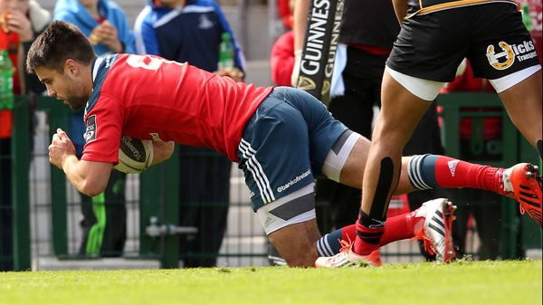 Conor Murray scored a hat-trick for Munster