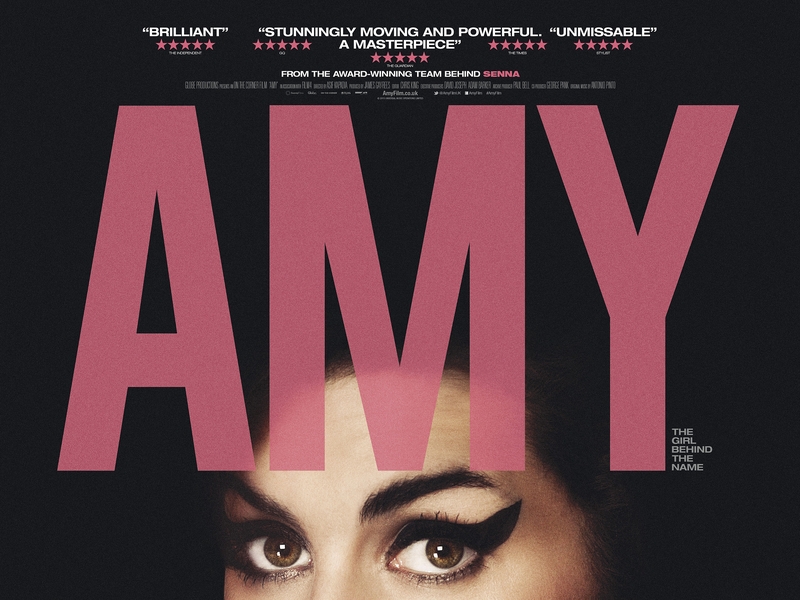 A promotional poster for Amy