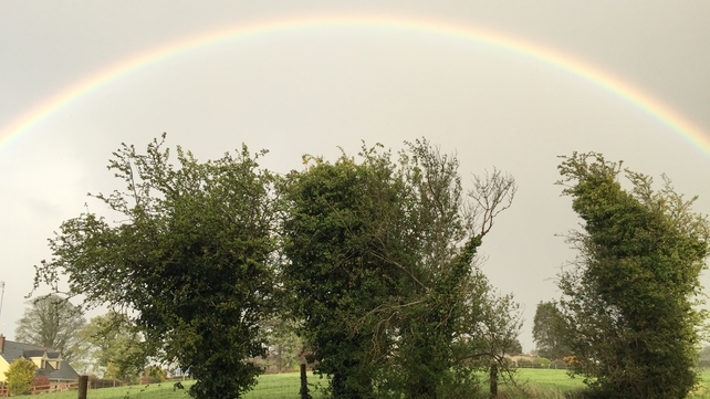 A rainbow in Rolestown, Co Dublin (Pic: Terry Allen)