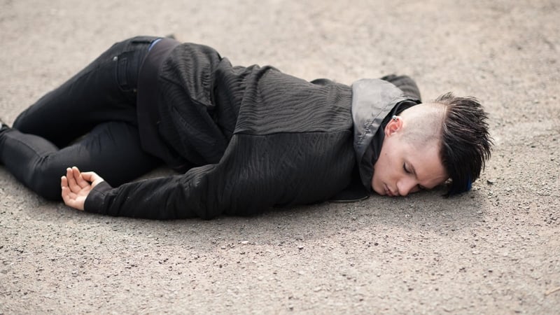 Zack knocks Dylan over