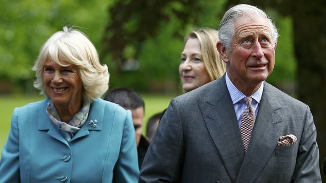 Prince Charles and his wife Camilla arrive at NUI Galway