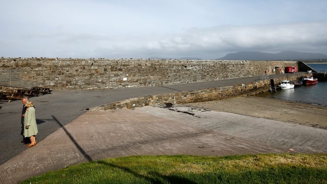 Prince Charles and his wife Camilla visit the village of Mullaghmore, where his great uncle Lord Mountbatten was killed in an IRA bomb attack in 1979