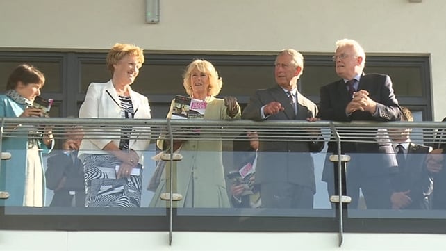 The couple ended their day at Sligo Races where they awarded winners' trophies and plates