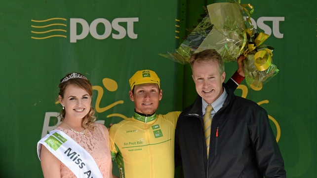 Lukas Postlberger, Tirol Cycling Team, keeps the Yellow Jersey