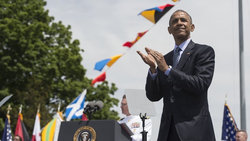 Barack Obama said denying climate change 'undermines the readiness of our forces'