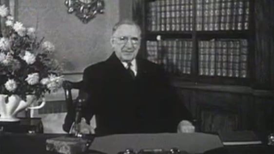 President Eamon de Valera becomes the first person to speak on Ireland's television station.