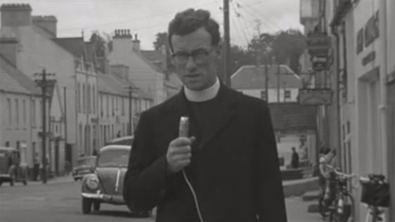 Fr. Peter Lemass reporting from Glenties for Radharc.