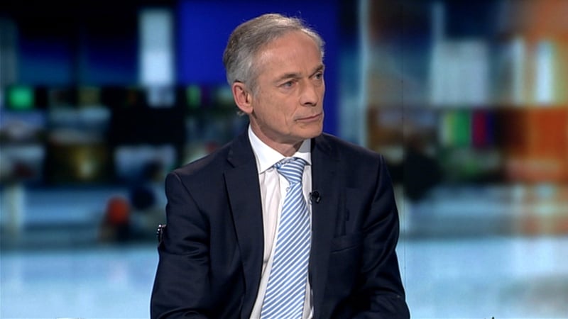 Richard Bruton described the drop in unemployment to 9.9% by the end of March as a milestone