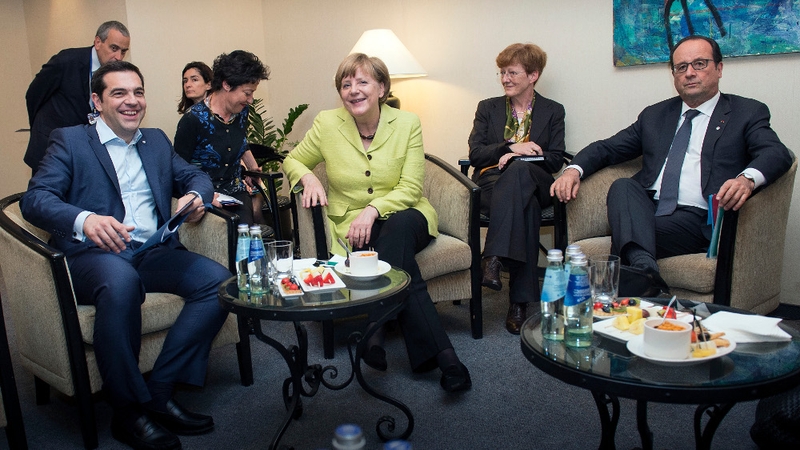 Angela Merkel and Francois Hollande held talks in Riga with Alexis Tsipras hoping to speed up the resolution of the Greek debt crisis
