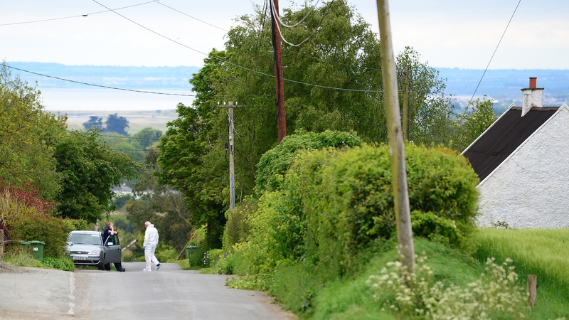 The scene in Co Louth where the gardaí were injured during a drug search