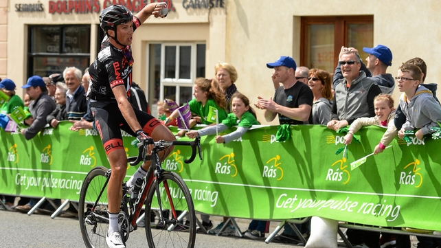 Ian Bibby, NFTO, celebrates after winning Stage 6