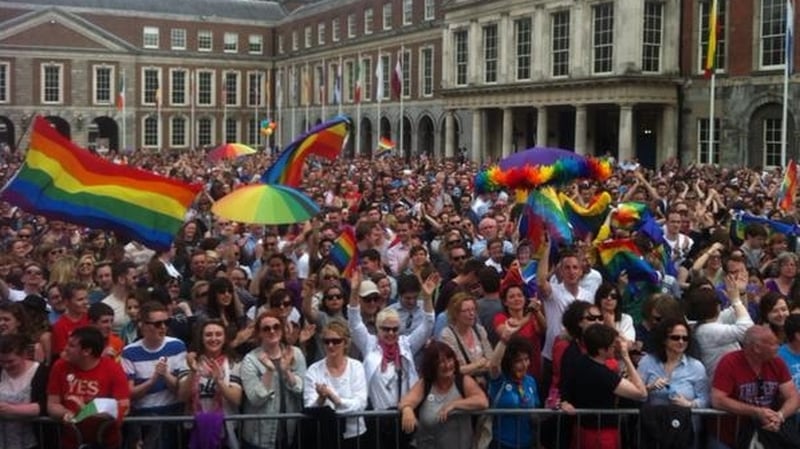 62% of voters approved the amendment to the Constitution of Ireland that would allow same-sex marriage in 2015
