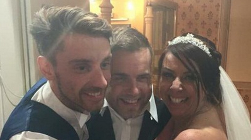 Gary Barlow with Anita and Alex Morrisey