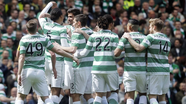Celtic ended their league campaign with a convincing 5-0 victory