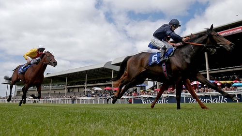 Curvy ridden by Wayne Lordan leads home Giovanni Canaletto and Prince Gagarin
