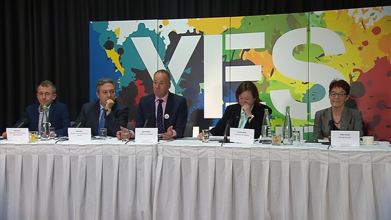 The leaders of the three civil society groups behind the Yes Equality Campaign held a joint press conference today