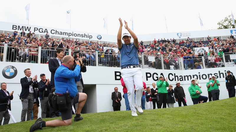 Byeong-Hun An of South Korea celebrates following his victory