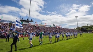 Cavan and Monaghan paraded in the sunshine before their Ulster SFC clash in Breffni Park