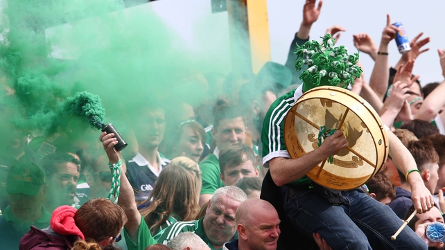 The Limerick fans were in fine fettle during and after the game