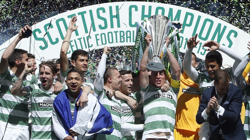 Celtic claimed their fourth title in a row